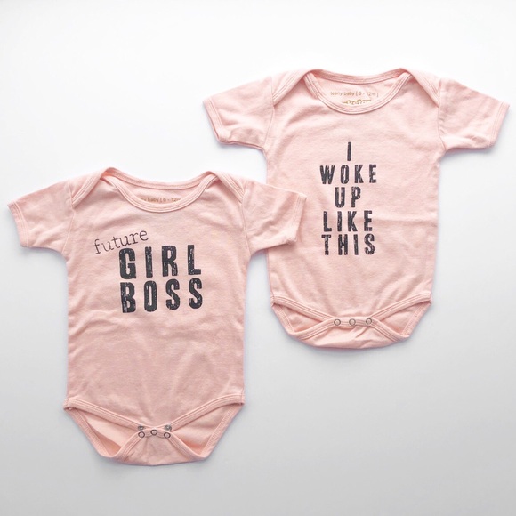 punkster Other - 6-12M Pink Punkster Graphic Onesies
